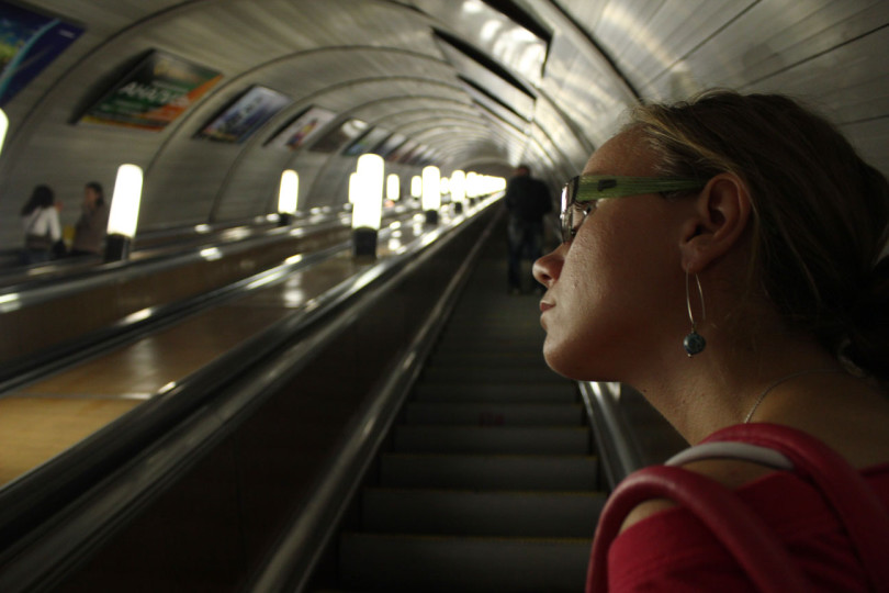 Metro schody ruchome Moskwa
