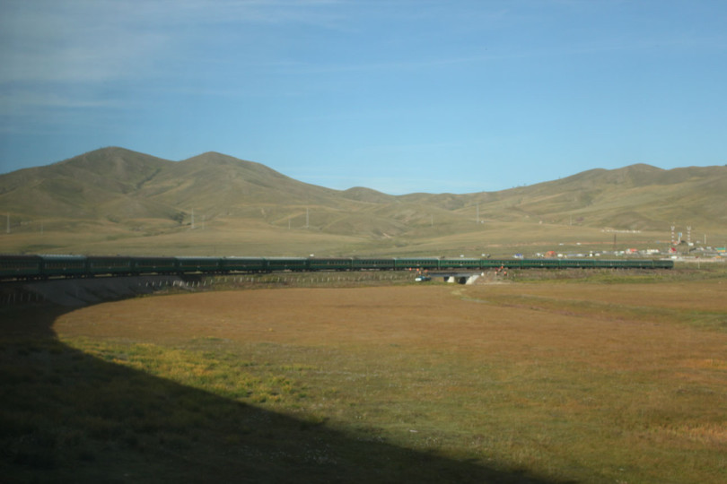 Train from Ulaanbaatar to Zamyn Ude