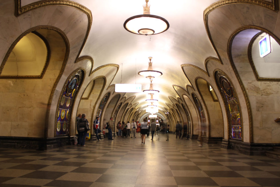 Stacja metra w Moskwie