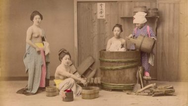 Японские бани в 18 веке