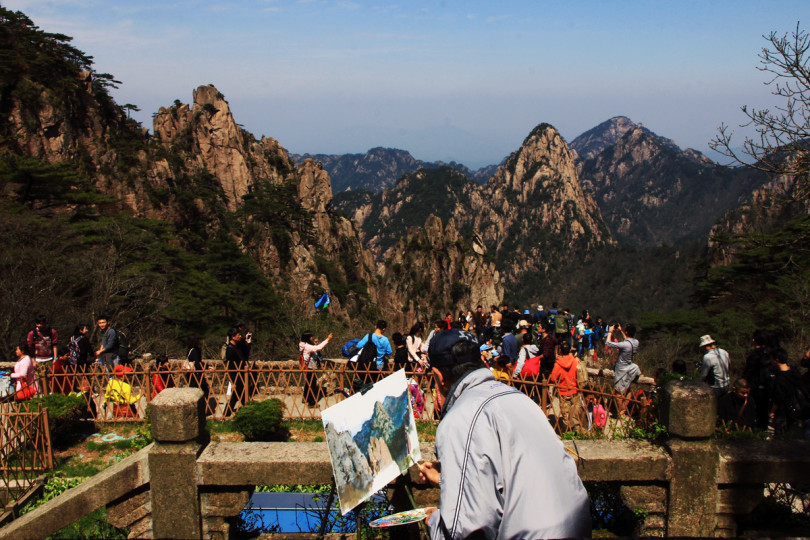 Живопись на вершине Хуаншань