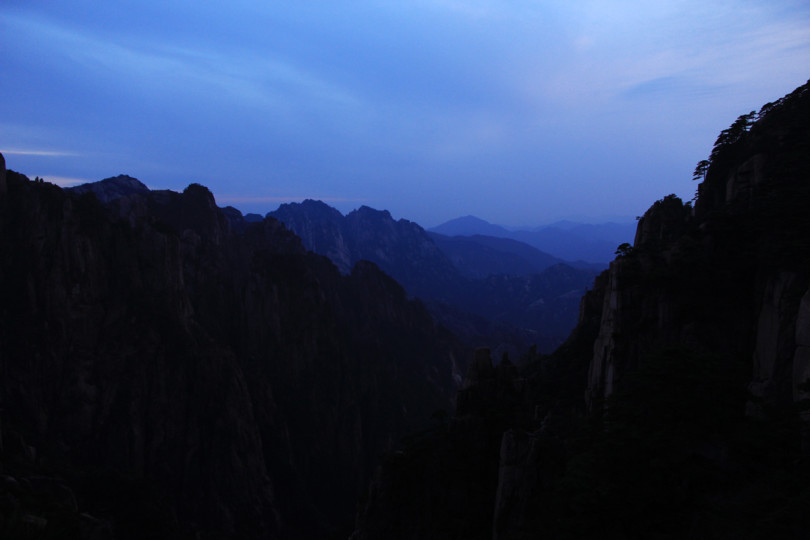 Ночь на вершине Хуаншань