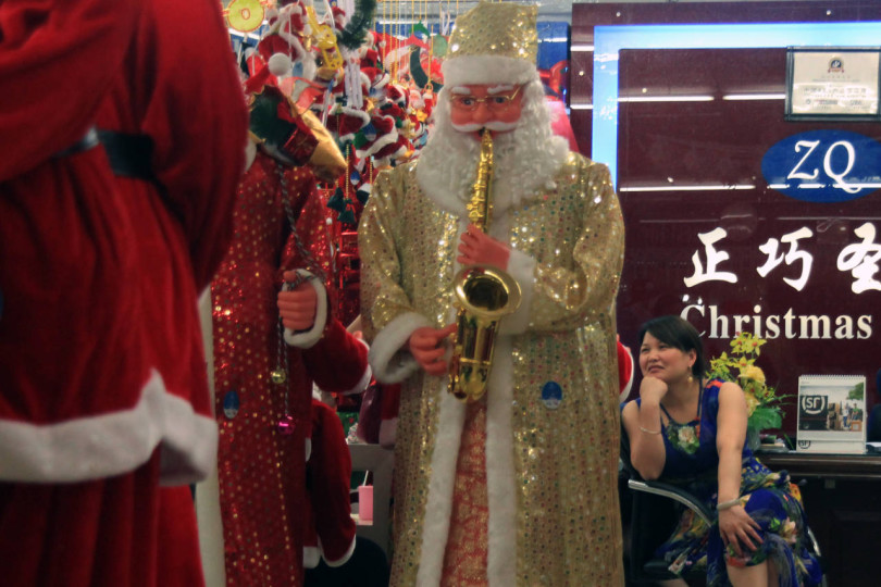 Święty Mikołaj w Yiwu