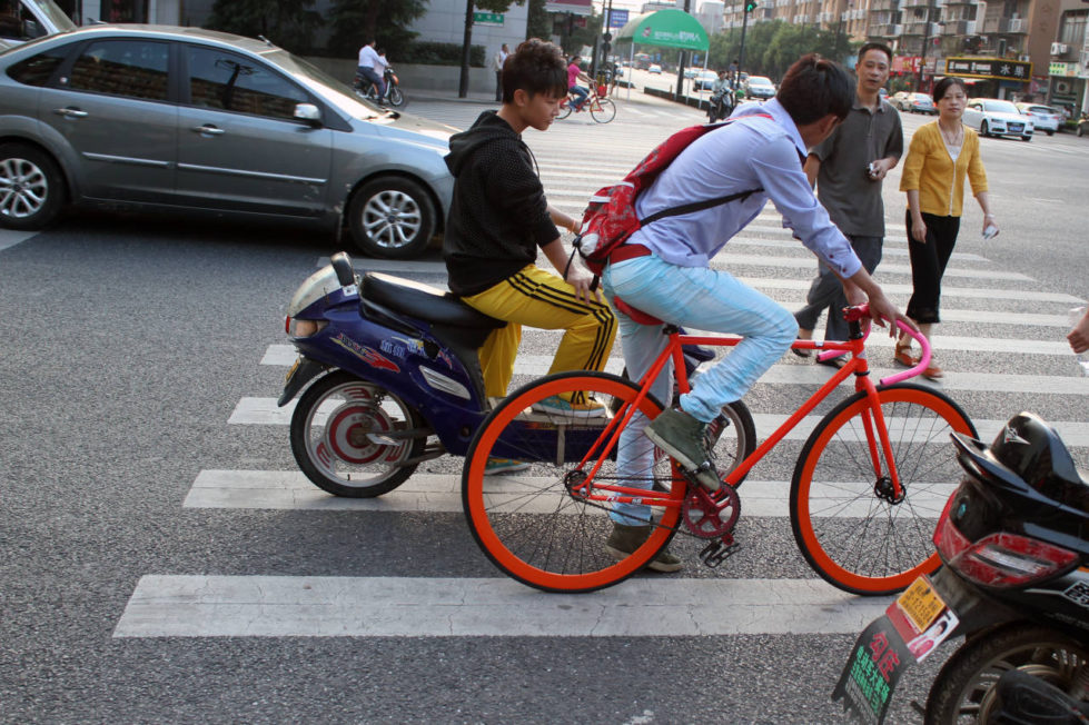 Jazda rowerem w Chinach Hangzhou