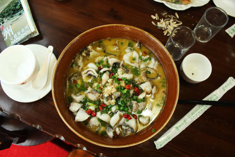 Zupa rybna w Hangzhou