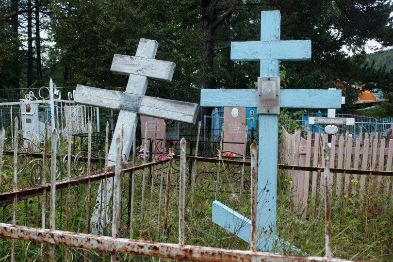 Cmentarz w Listwiance nad Bajkałem