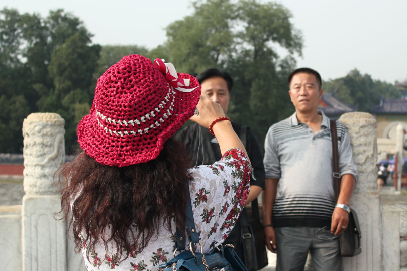 Zdjęcie chińskich turystów