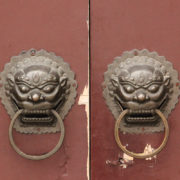 Chiński smok na drzwiach